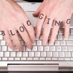 blogging hands