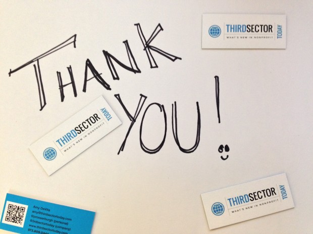 Using technology to say Thank You to donors