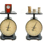 scales weighing time and money