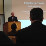 Dr. Gene Tempel  of Indiana University Lilly School of Philanthropy addresses Bay Path College