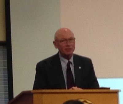 Dr. Gene Tempel of Indiana University Lilly School of Philanthropy addresses Bay Path College