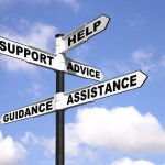 Guidance, support, advice, and help signpost