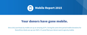 Donor Drive's Mobile Report 2015